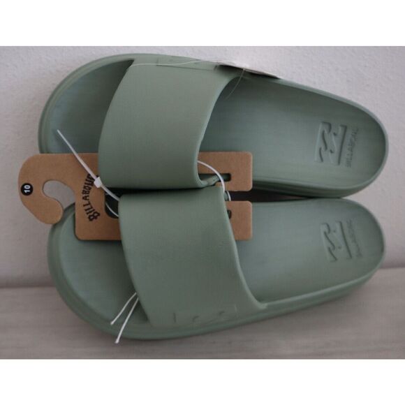 BILLABONG Women's Sz 10 Green Platform Cushion Slides Sandals - Picture 5 of 6